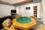 Play poker or let the kids have a space of their own